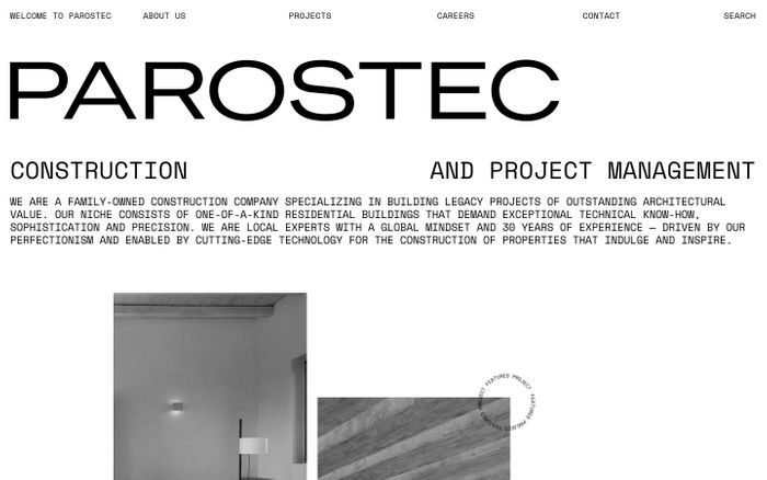 Inspirational website using Helvetica Neue and Space Mono font