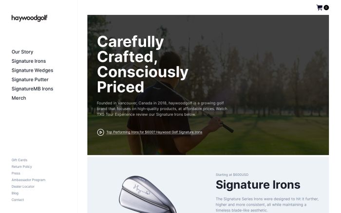 Inspirational website using Inter font
