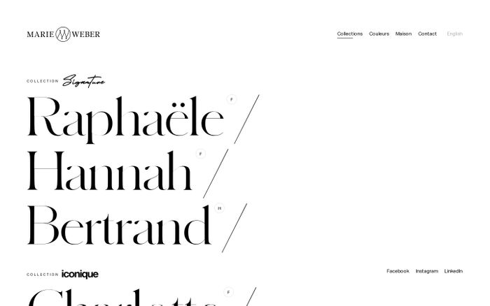 Inspirational website using Aktiv Grotesk and Schnyder font