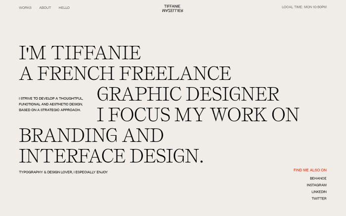 Inspirational website using Founders Grotesk and Self modern font