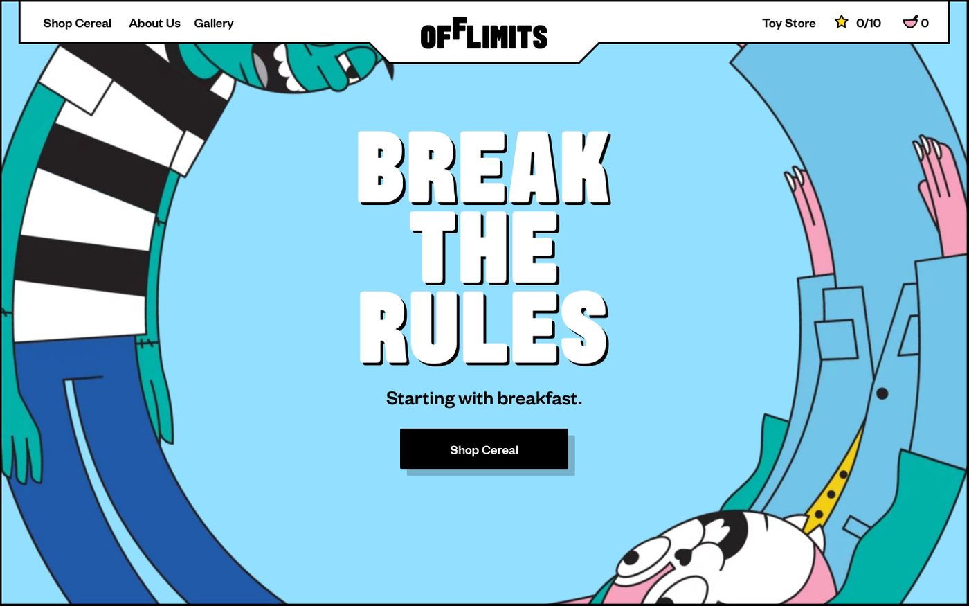 Screenshot of OffLimits website