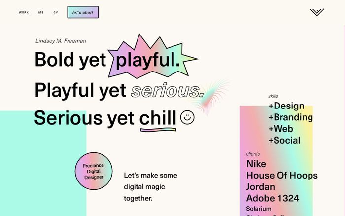 Inspirational website using Neue Haas Unica and Rubik font