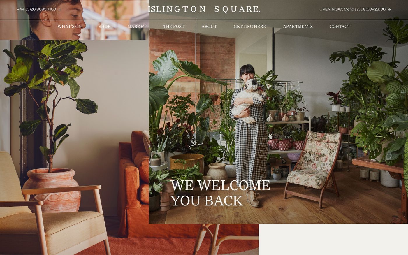 Screenshot of Islington Square website