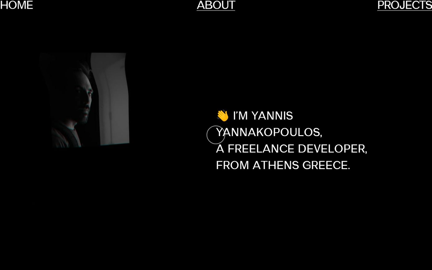 Screenshot of Yannis Yannakopoulos website