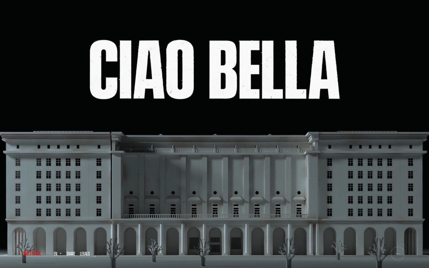 Screenshot of Ciao Bella website