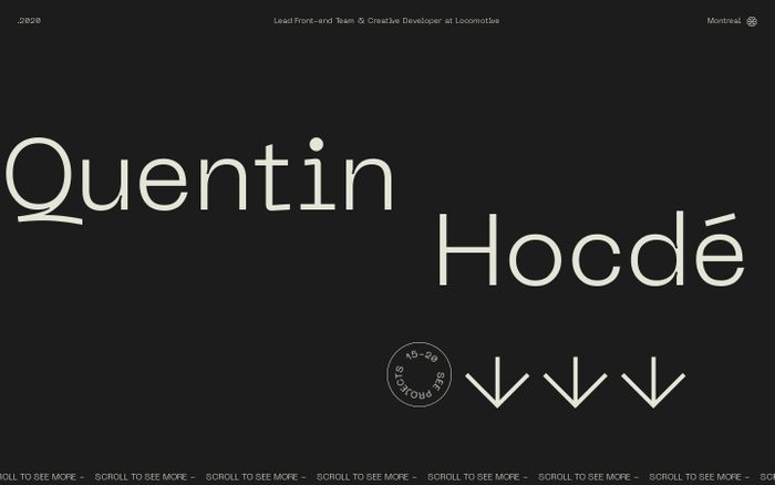 Inspirational website using Neue Machina font