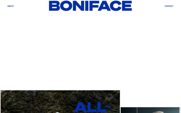 Screenshot of Steven Boniface website