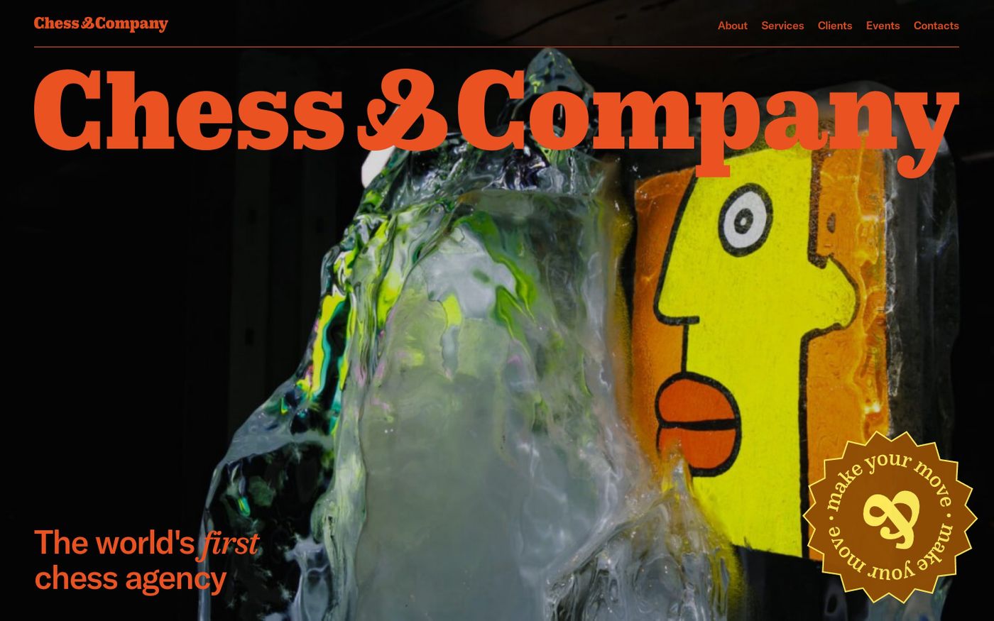 Screenshot of Chess & Company website