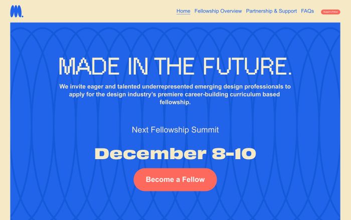 Screenshot of Made In The Future website