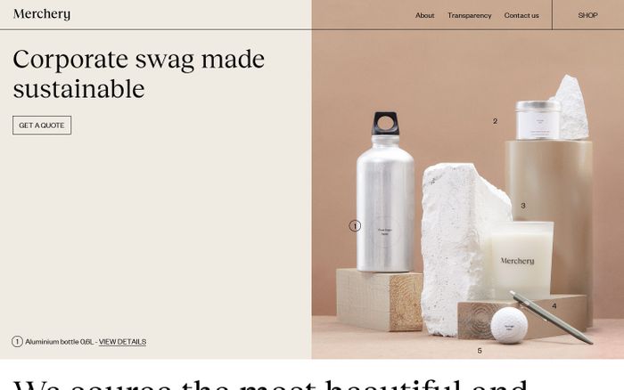Inspirational website using Founders Grotesk and Reckless Neue font