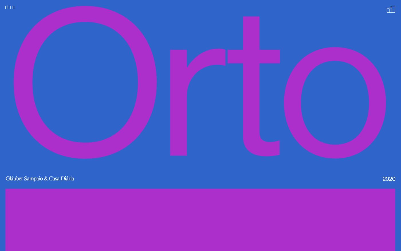 Screenshot of Orto website