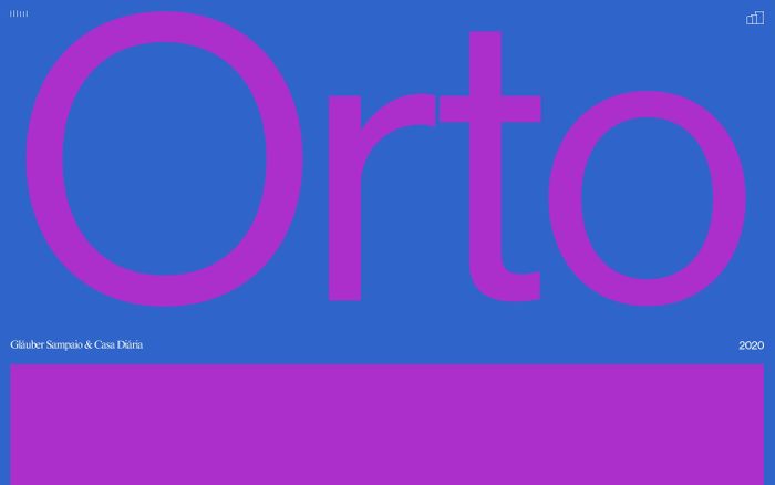 Screenshot of Orto website