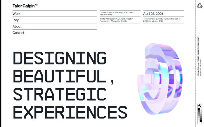Inspirational website using Archi and Neue Montreal font