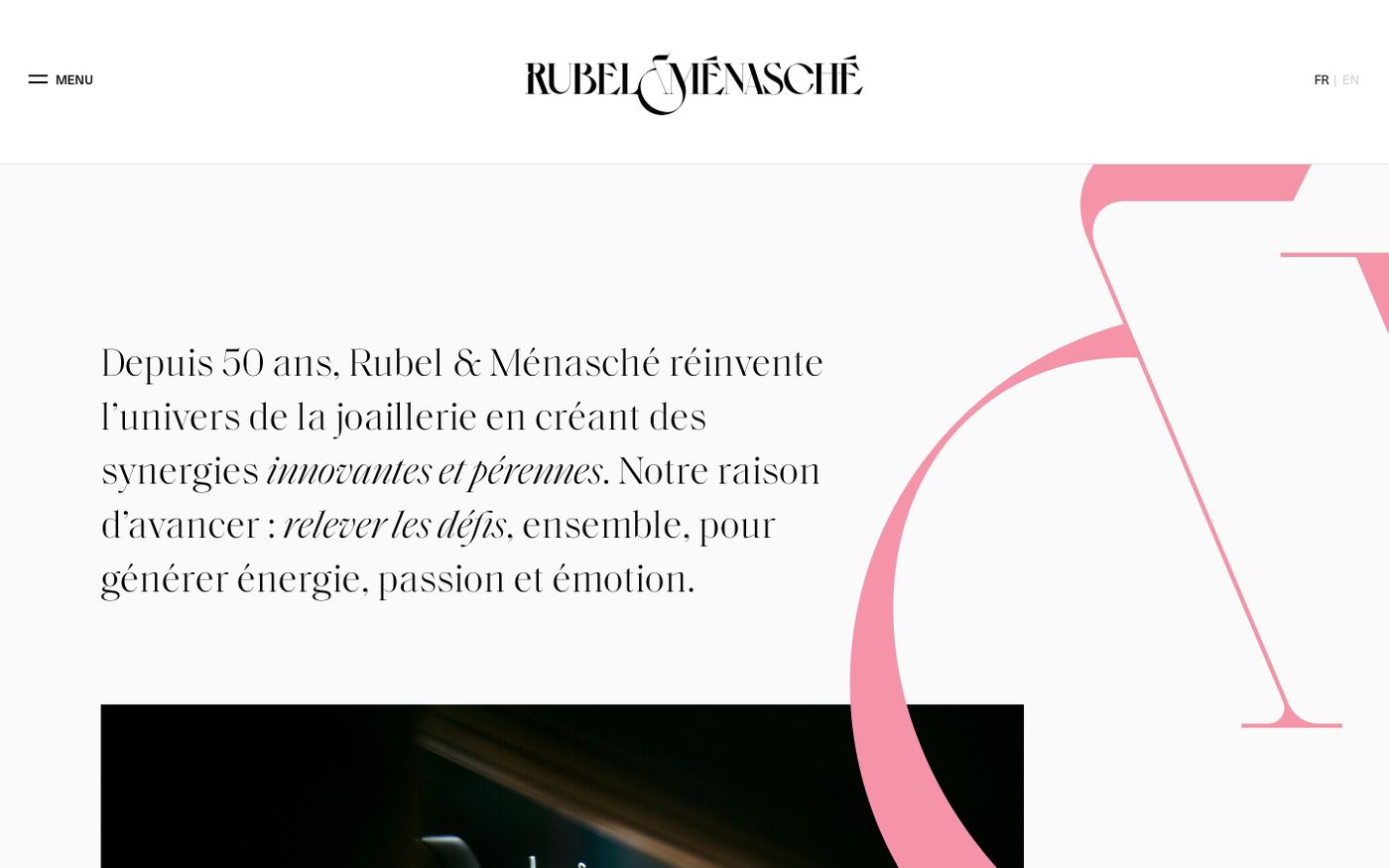Screenshot of Rubel & Ménasché website