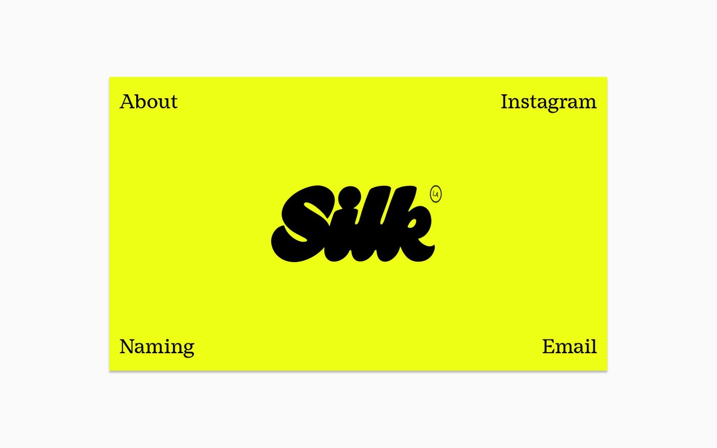 Screenshot of Silk Studio website