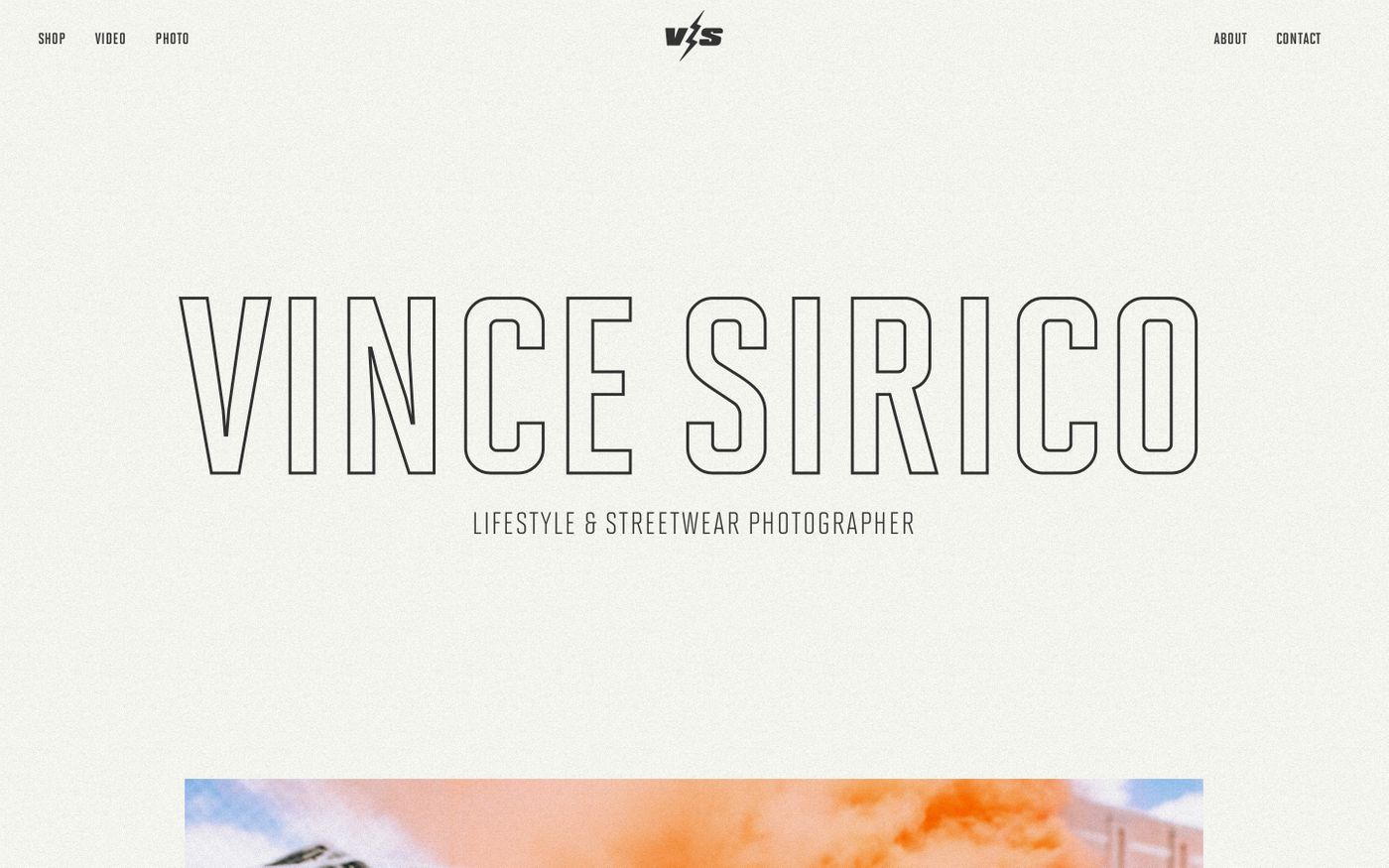 Screenshot of Vince Sirico Portfolio website