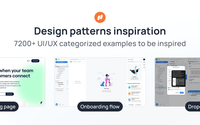Nicelydone is an inspiration library of UX/UI design patterns examples from SaaS products.