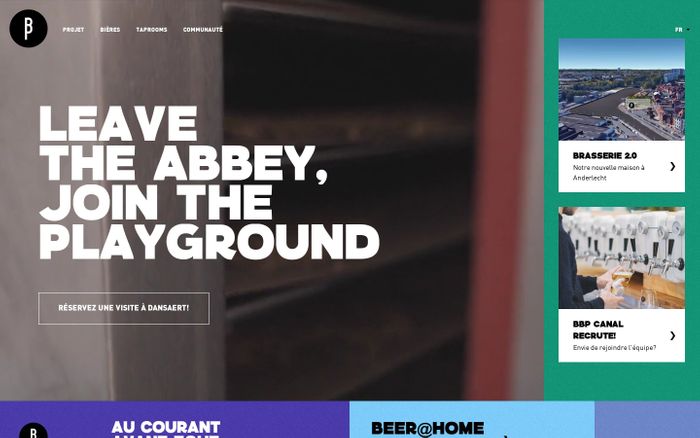 Screenshot of Brussels Beer Project website