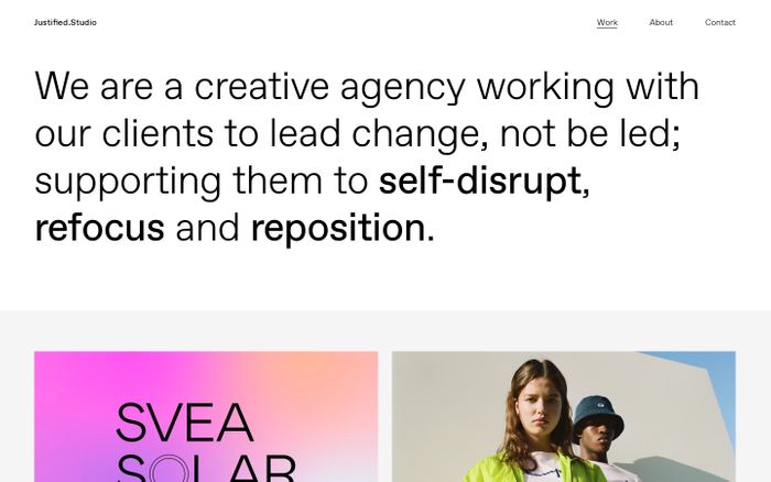 Inspirational website using ABC Favorit font