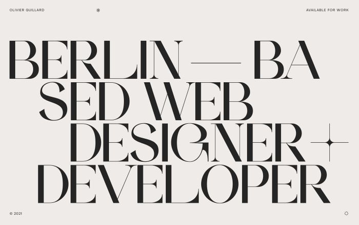 Inspirational website using Aeonik and Ampersand font
