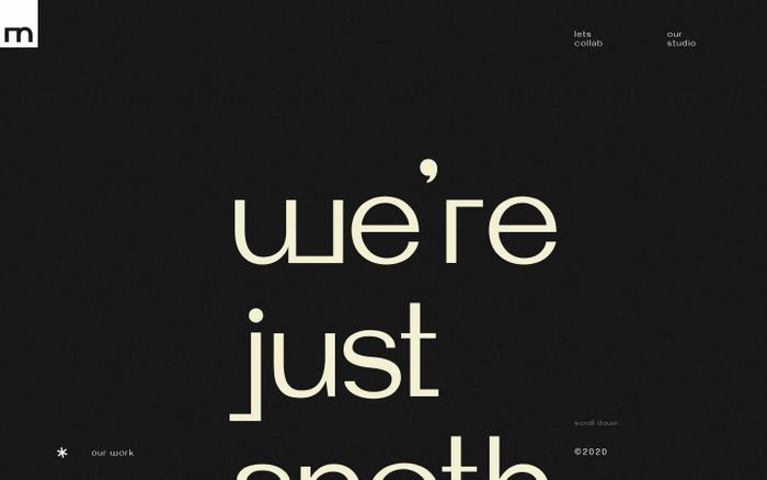 Inspirational website using Cold Custard and Helvetica font