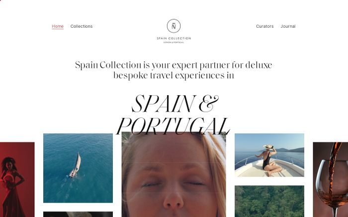 Screenshot of Spain Collection website