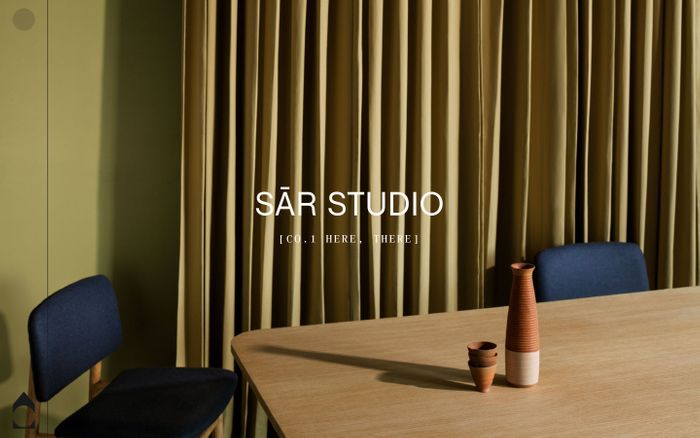 Screenshot of SĀR Studio website