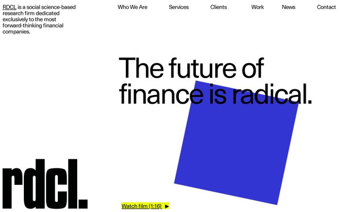 Screenshot of Rdcl website