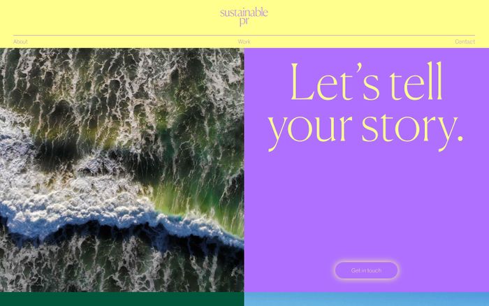 Inspirational website using Canela and Marr Sans font