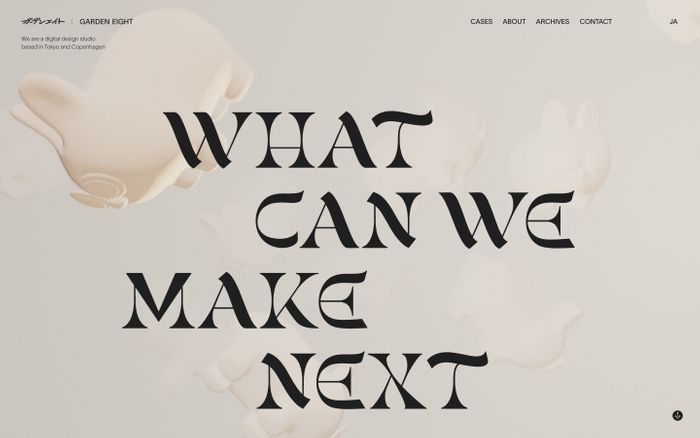 Inspirational website using Gunsan and Lausanne font