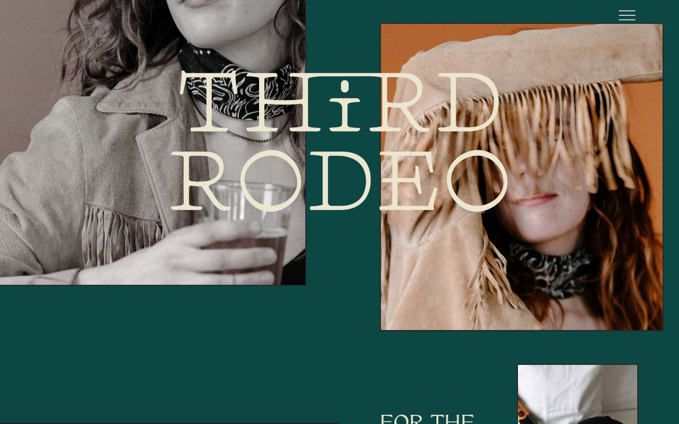 Screenshot of Third Rodeo Creative website