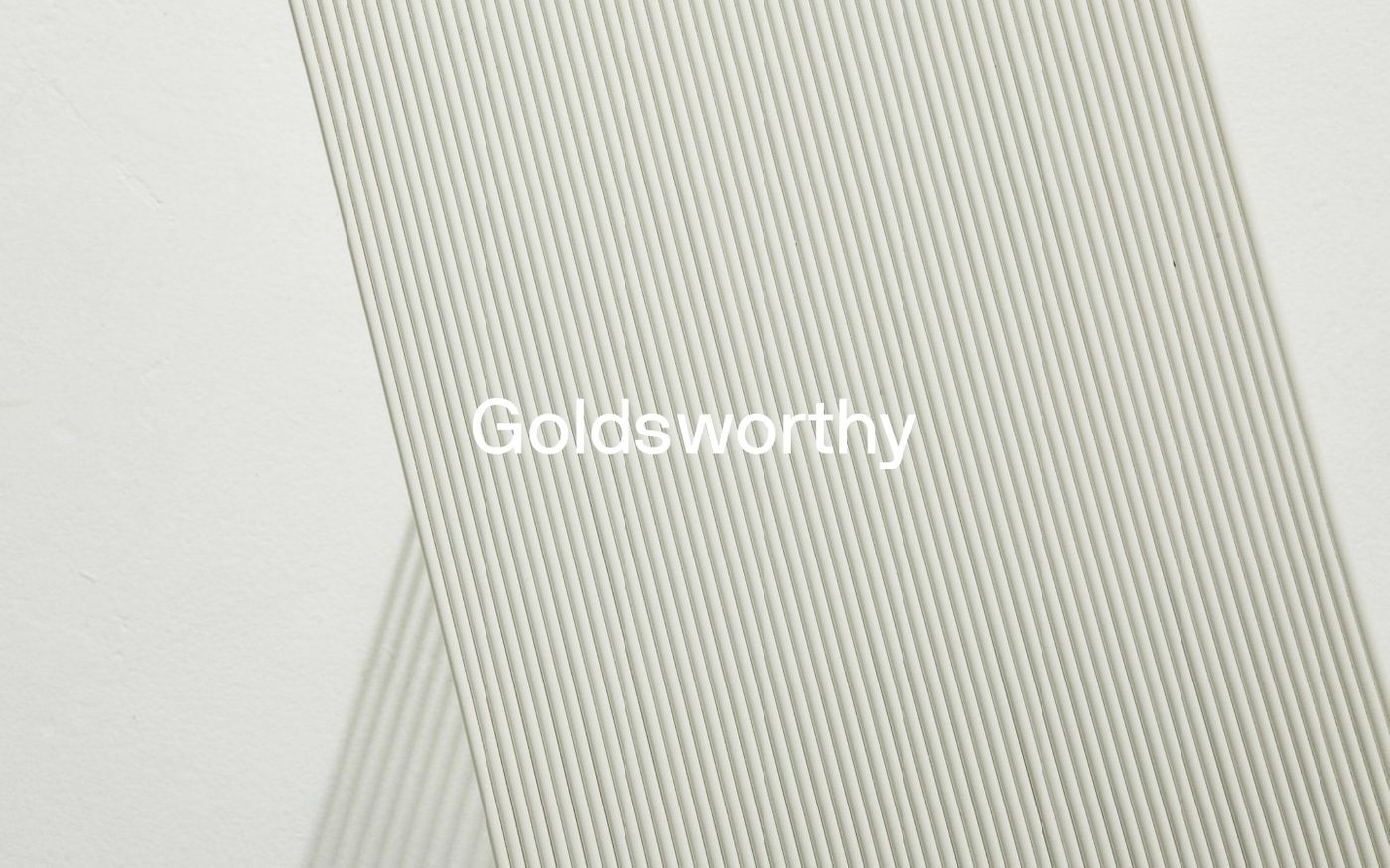 Screenshot of Goldsworthy website
