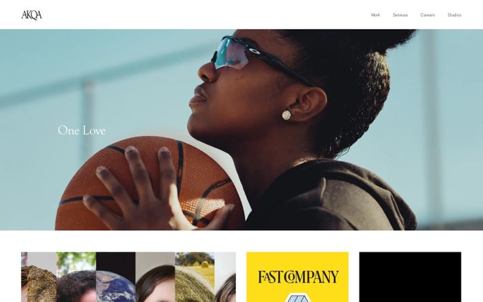 Inspirational website using Akzidenz Grotesk and Goudy font