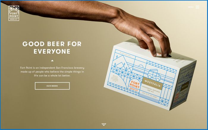 Screenshot of Fort Point Beer Company | Home website
