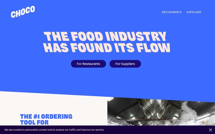 Screenshot of Choco website