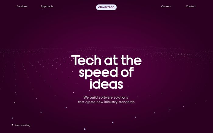 Screenshot of Clevertech website